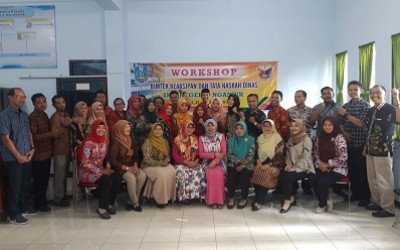 SMK Negeri 2 Nganjuk Gelar Workshop Kearsipan dan Tata Naskah Dinas Tahun 2019